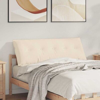 vidaXL Rücken Kissen Beige 140 x 50 cm Mikrofaserstoff - Beige vidaXL Rücken Kissen Beige 140 x 50 cm Mikrofaserstoff - Beige