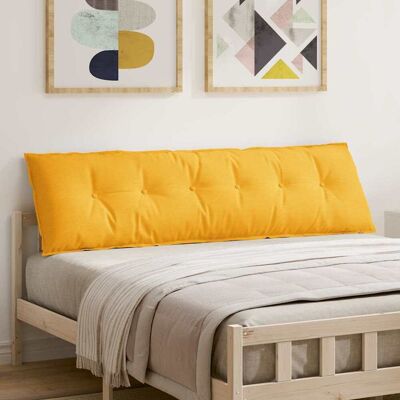 vidaXL Rücken Kissen Helles Gelb 180 x 50 cm Cordstoff - Gelb vidaXL Rücken Kissen Helles Gelb 180 x 50 cm Cordstoff - Gelb
