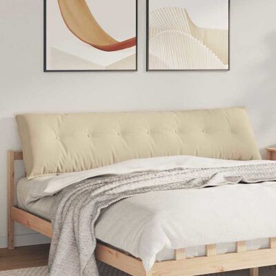 vidaXL Rücken Kissen Creme 200 x 50 cm Mikrofaserstoff - Creme vidaXL Rücken Kissen Creme 200 x 50 cm Mikrofaserstoff - Creme