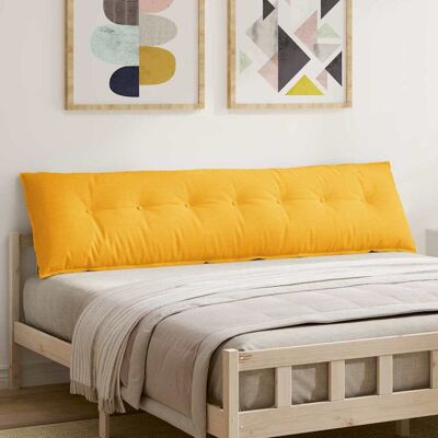 vidaXL Rücken Kissen Helles Gelb 200 x 50 cm Cordstoff - Gelb vidaXL Rücken Kissen Helles Gelb 200 x 50 cm Cordstoff - Gelb