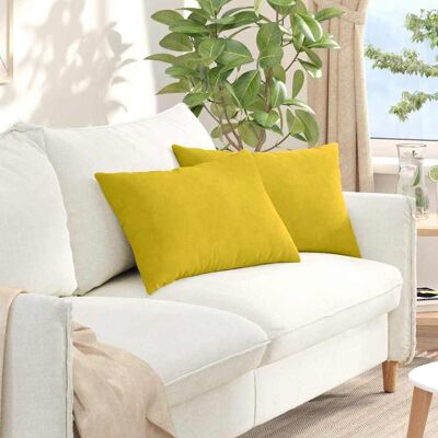 vidaXL Sofakissen 2 pcs Gelb 60 x 40 cm Cordstoff - Gelb vidaXL Sofakissen 2 pcs Gelb 60 x 40 cm Cordstoff - Gelb