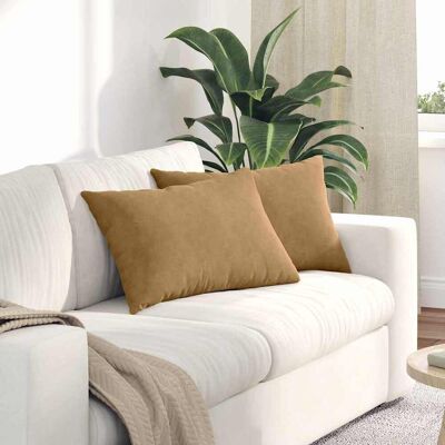 vidaXL Sofakissen 2 pcs Braun 60 x 40 cm Cordstoff - Braun vidaXL Sofakissen 2 pcs Braun 60 x 40 cm Cordstoff - Braun