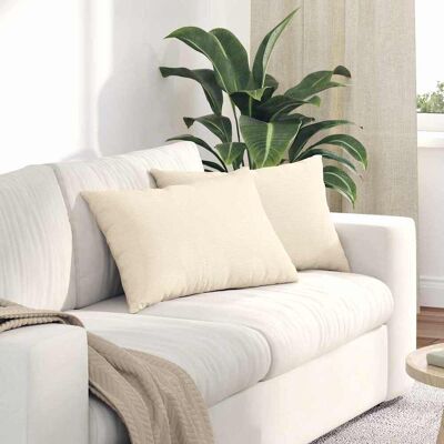 vidaXL Sofakissen 2 pcs Creme 60 x 40 cm Cordstoff - Creme vidaXL Sofakissen 2 pcs Creme 60 x 40 cm Cordstoff - Creme