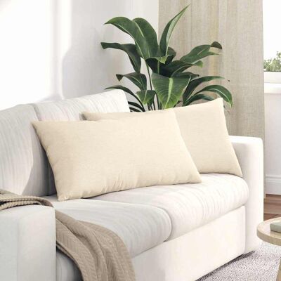 vidaXL Sofakissen 2 pcs Creme 80 x 40 cm Cordstoff - Creme vidaXL Sofakissen 2 pcs Creme 80 x 40 cm Cordstoff - Creme