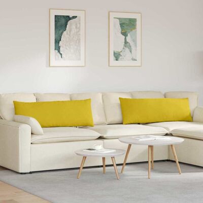 vidaXL Sofakissen 2 pcs Gelb 120 x 40 cm Cordstoff - Gelb vidaXL Sofakissen 2 pcs Gelb 120 x 40 cm Cordstoff - Gelb