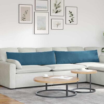 vidaXL Sofakissen 2 pcs Blau 145 x 40 cm Cordstoff - Blau vidaXL Sofakissen 2 pcs Blau 145 x 40 cm Cordstoff - Blau