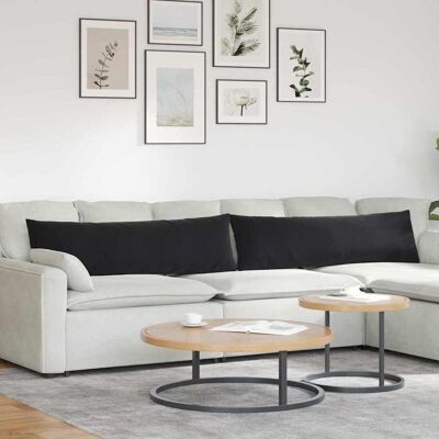 vidaXL Sofakissen 2 pcs Schwarz 145 x 40 cm Cordstoff - Schwarz vidaXL Sofakissen 2 pcs Schwarz 145 x 40 cm Cordstoff - Schwarz