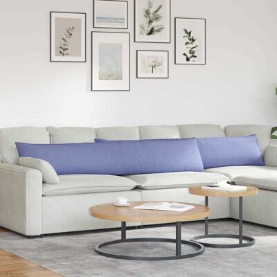 vidaXL Sofakissen 2 pcs Jeans blau 200 x 40 cm Stoff - Blau vidaXL Sofakissen 2 pcs Jeans blau 200 x 40 cm Stoff - Blau