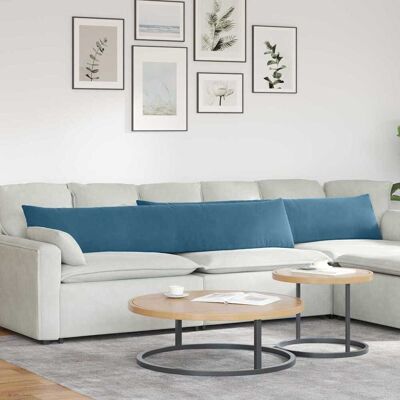 vidaXL Sofakissen 2 pcs Blau 200 x 40 cm Cordstoff - Blau vidaXL Sofakissen 2 pcs Blau 200 x 40 cm Cordstoff - Blau