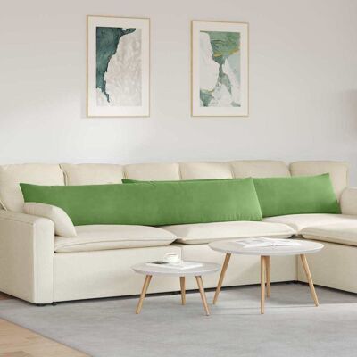 vidaXL Sofakissen 2 pcs Hellgrün 200 x 40 cm Cordstoff - Grün vidaXL Sofakissen 2 pcs Hellgrün 200 x 40 cm Cordstoff - Grün