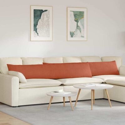 vidaXL Sofakissen 2 pcs Rot-Orange 200 x 40 cm Cordstoff - Orange vidaXL Sofakissen 2 pcs Rot-Orange 200 x 40 cm Cordstoff - Orange