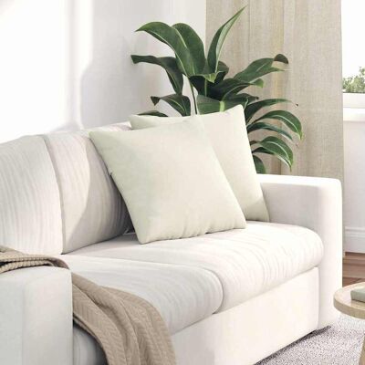 vidaXL Sofakissen 2 pcs Creme 45 x 45 cm Cordstoff - Creme vidaXL Sofakissen 2 pcs Creme 45 x 45 cm Cordstoff - Creme