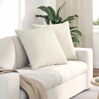 vidaXL Sofakissen 2 pcs Creme 80 x 80 cm Cordstoff - Creme vidaXL Sofakissen 2 pcs Creme 80 x 80 cm Cordstoff - Creme