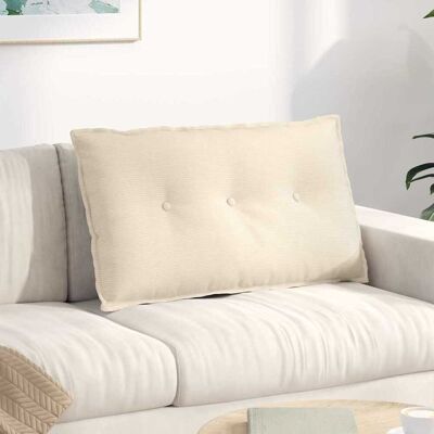 vidaXL Rücken Kissen Creme 80 x 50 cm Cordstoff - Creme vidaXL Rücken Kissen Creme 80 x 50 cm Cordstoff - Creme