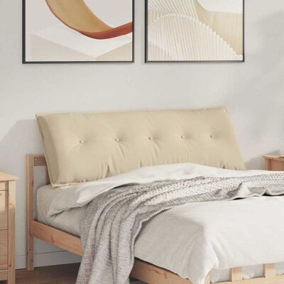 vidaXL Rücken Kissen Creme 140 x 50 cm Mikrofaserstoff - Creme vidaXL Rücken Kissen Creme 140 x 50 cm Mikrofaserstoff - Creme