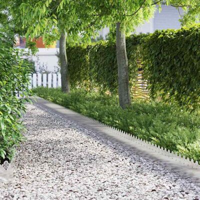 vidaXL Rasenkanten 30 pcs Silber 103 x 0,05 x 22 cm Edelstahl - Silber vidaXL Rasenkanten 30 pcs Silber 103 x 0,05 x 22 cm Edelstahl - Silber