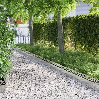 vidaXL Rasenkanten 30 pcs Silber 103 x 0,05 x 22 cm Edelstahl - Silber vidaXL Rasenkanten 30 pcs Silber 103 x 0,05 x 22 cm Edelstahl - Silber