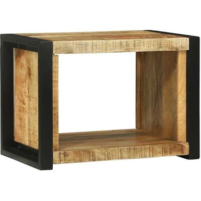 vidaXL Wandwürfel mit Speicher Braun 55 x 35 x 40 cm Massivholz Mango - Braun vidaXL Wandwürfel mit Speicher Braun 55 x 35 x 40 cm Massivholz Mango - Braun