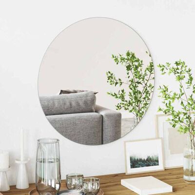 vidaXL Wandspiegel Rund Ø 60 cm Gehärtetes Glas vidaXL Wandspiegel Rund Ø 60 cm Gehärtetes Glas