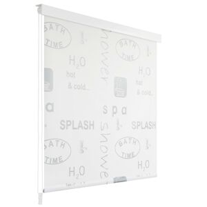 vidaXL Duschrollo 160x240 cm Splash-Design - Grau