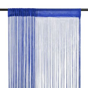 vidaXL Fadenvorhänge 2 Stk. 140 x 250 cm Blau - Blau