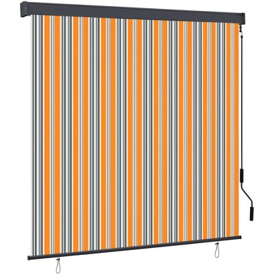 vidaXL Rollo Gelb und Blau 180 x 250 cm Stoff und Aluminium - Gelb vidaXL Rollo Gelb und Blau 180 x 250 cm Stoff und Aluminium - Gelb