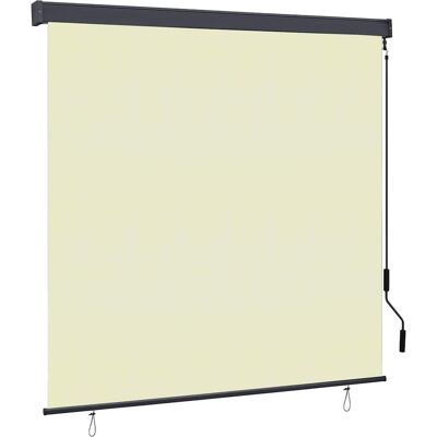vidaXL Rollo Creme 180 x 250 cm Stoff und Aluminium - Creme vidaXL Rollo Creme 180 x 250 cm Stoff und Aluminium - Creme