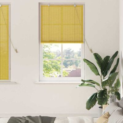 vidaXL Rollo Gelb 80 x 160 cm Bambus - Gelb vidaXL Rollo Gelb 80 x 160 cm Bambus - Gelb