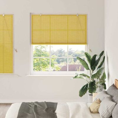 vidaXL Rollo Gelb 140 x 160 cm Bambus - Gelb vidaXL Rollo Gelb 140 x 160 cm Bambus - Gelb