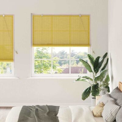 vidaXL Rollo Gelb 150 x 220 cm Bambus - Gelb vidaXL Rollo Gelb 150 x 220 cm Bambus - Gelb