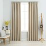 vidaXL Verdunkelungsvorhänge mit Haken 2 Stk. Beige 140x245cm - Beige