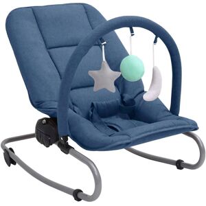 vidaXL Babywippe Marineblau Stahl - Blau