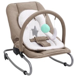 vidaXL Babywippe Taupe Stahl - Taupe