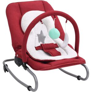 vidaXL Babywippe Rot Stahl - Rot