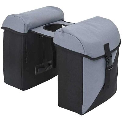 vidaXL Fahrradtasche Grau und Schwarz 31,5 x 15,5 x 40 cm Polyester - Grau vidaXL Fahrradtasche Grau und Schwarz 31,5 x 15,5 x 40 cm Polyester - Grau