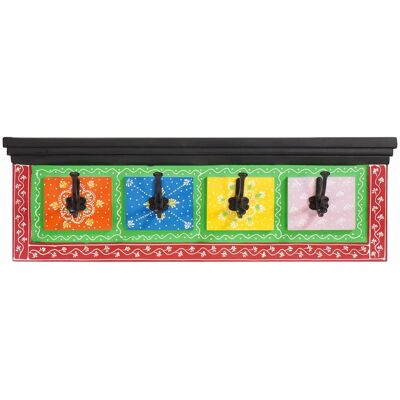 vidaXL Garderobenständer Schwarz 80 x 25 x 2 cm Massivholz Mango - Schwarz vidaXL Garderobenständer Schwarz 80 x 25 x 2 cm Massivholz Mango - Schwarz