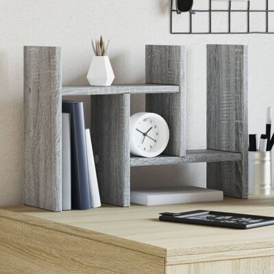 vidaXL Schreibtisch-Organizer Grau Sonoma 34,5x15,5x35,5 Holzwerkstoff - Grau Sonoma vidaXL Schreibtisch-Organizer Grau Sonoma 34,5x15,5x35,5 Holzwerkstoff - Grau Sonoma