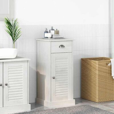 vidaXL Badezimmerschrank VIGO Braun und Honigbraun 37,5 x 34 x 80 cm - Weiß vidaXL Badezimmerschrank VIGO Braun und Honigbraun 37,5 x 34 x 80 cm - Weiß