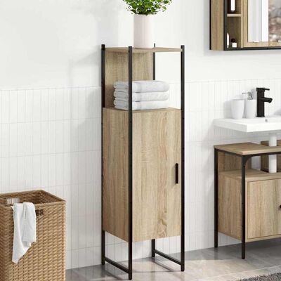 vidaXL Badezimmerschrank Beige 33 x 33 x 120,5 cm Holzwerkstoff - Beige vidaXL Badezimmerschrank Beige 33 x 33 x 120,5 cm Holzwerkstoff - Beige
