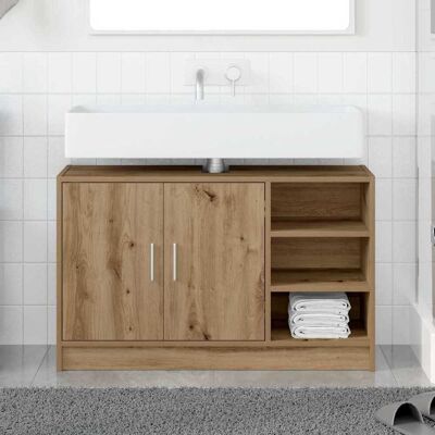 vidaXL Badezimmerschrank Artisan-Eiche 90 x 29 x 55 cm Holzwerkstoff - Braun vidaXL Badezimmerschrank Artisan-Eiche 90 x 29 x 55 cm Holzwerkstoff - Braun