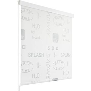 vidaXL Duschrollo 100x240 cm Splash-Design - Grau