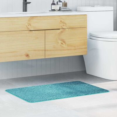 vidaXL - Turquoise Bathmat - 60x90 cm - Rechteckig - Badematte vidaXL - Turquoise Bathmat - 60x90 cm - Rechteckig - Badematte