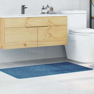 vidaXL - 70x120 Blue Polyester - Blau - 70x120 - Badmatte vidaXL - 70x120 Blue Polyester - Blau - 70x120 - Badmatte