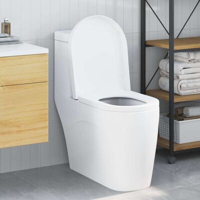 vidaXL Toilettensitz Verstellbar Weiß 48 x 36,5 x 4,5 cm Polypropylen - Weiß vidaXL Toilettensitz Verstellbar Weiß 48 x 36,5 x 4,5 cm Polypropylen - Weiß
