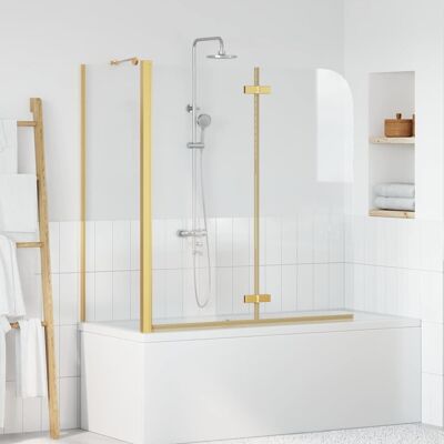 vidaXL Bad-Duschschirm Gold 120 x 68 x 130 cm - Gold vidaXL Bad-Duschschirm Gold 120 x 68 x 130 cm - Gold