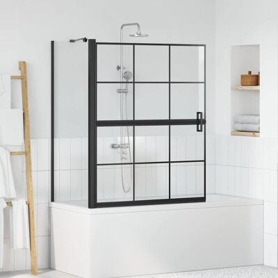 vidaXL Bad-Duschschirm Schwarz und Transparent 100 x 68 x 128 cm - Schwarz vidaXL Bad-Duschschirm Schwarz und Transparent 100 x 68 x 128 cm - Schwarz
