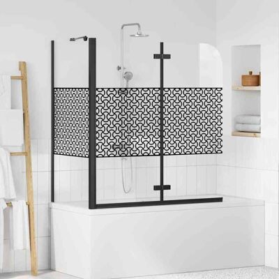 vidaXL Badabtrennung Geometrisch Schwarz 120 x 67 x 129 cm - Schwarz vidaXL Badabtrennung Geometrisch Schwarz 120 x 67 x 129 cm - Schwarz