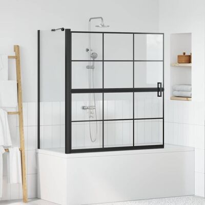 vidaXL Bad-Duschschirm Schwarz und Transparent 116 x 68 x 128 cm - Schwarz vidaXL Bad-Duschschirm Schwarz und Transparent 116 x 68 x 128 cm - Schwarz