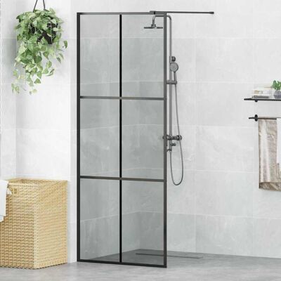vidaXL Walk-in Duschwand Schwarz 80 x 195 cm Gehärtetes Glas - Schwarz vidaXL Walk-in Duschwand Schwarz 80 x 195 cm Gehärtetes Glas - Schwarz