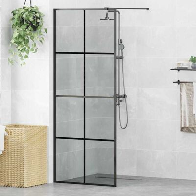 vidaXL Walk-in Duschwand Schwarz 80 x 195 cm Gehärtetes Glas - Schwarz vidaXL Walk-in Duschwand Schwarz 80 x 195 cm Gehärtetes Glas - Schwarz
